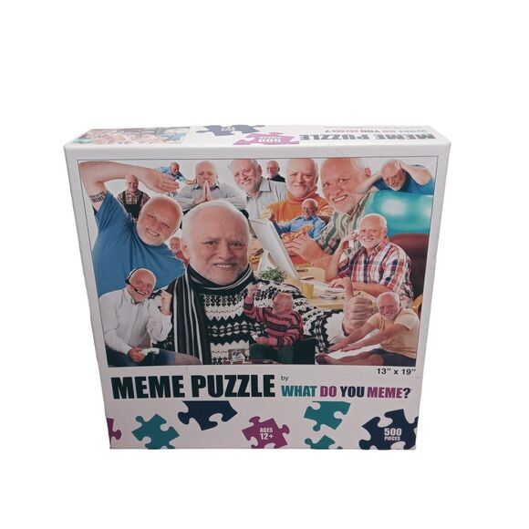 Hide the Pain Harold Puzzle - 500 PC Meme Fun - Picture 14 of 14